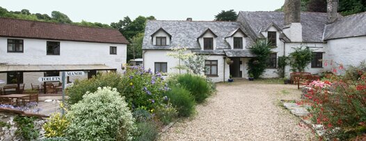 Outside Chambercombe Manor